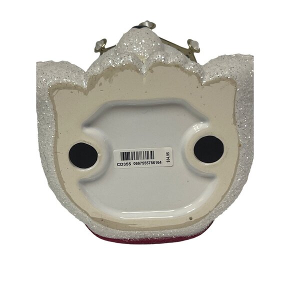 Bath & Body Works Christmas Holiday Polar Bear Ceramic Candle Holder Crown Cape - Picture 5 of 9